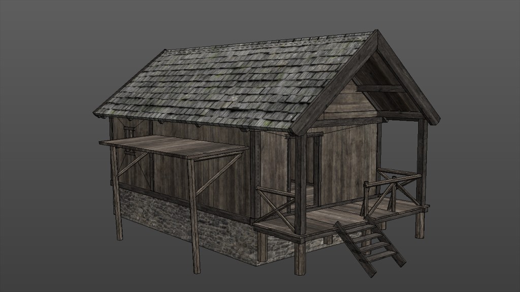 Hunters Cabin (Low Poly + LoD) preview image 3